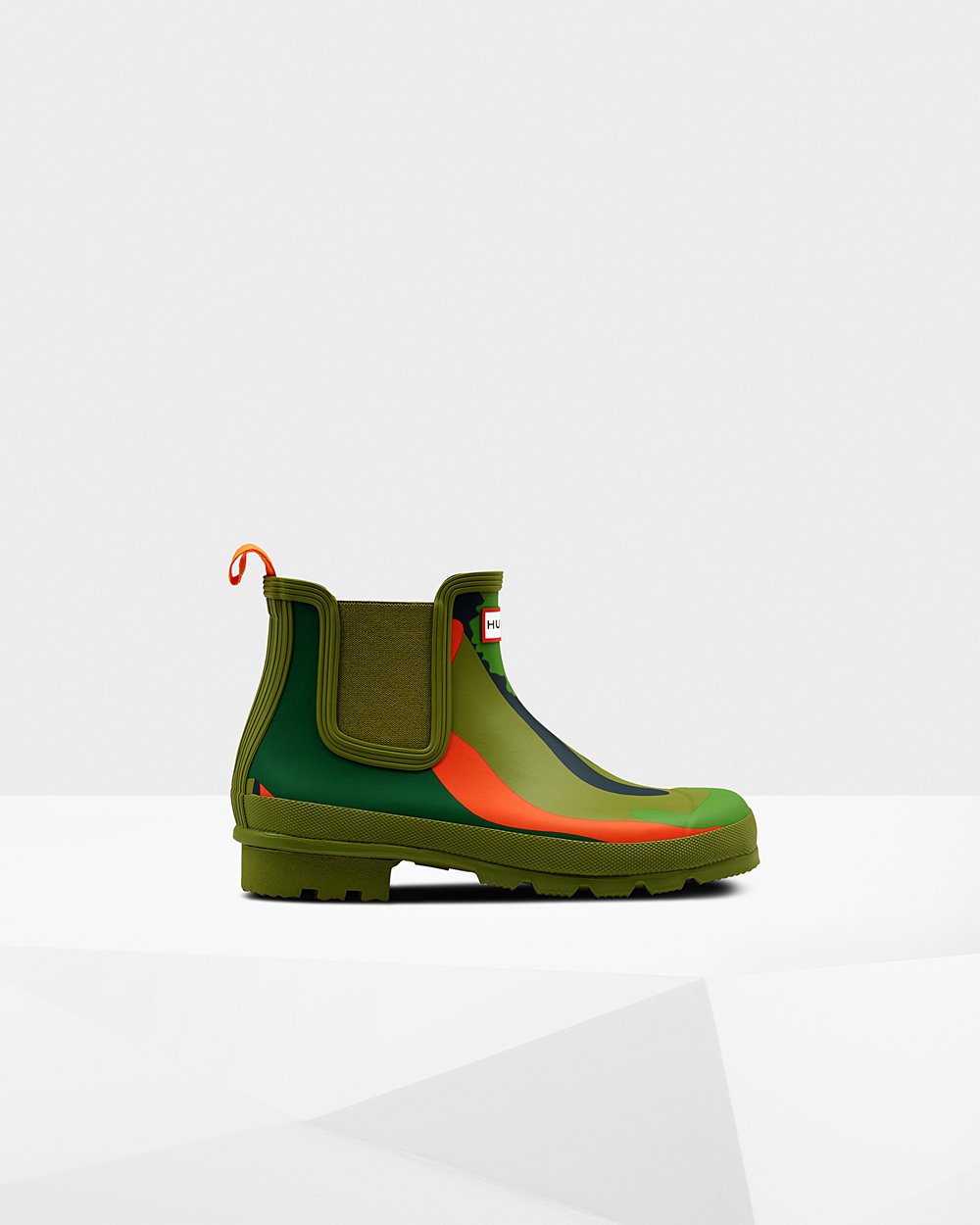 Men Hunter Original Rockpool Camo | Chelsea Boots Green | NZ-82019-SZQU